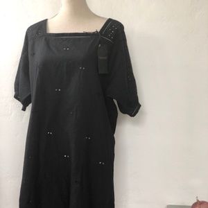 Maison Scotch & Soda eyelet cotton dress NWT